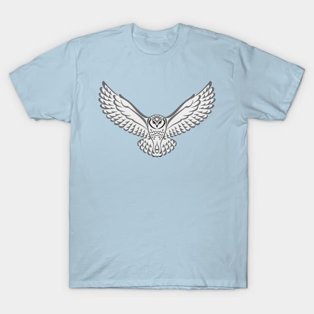 Snowy Owl Tribal T-Shirt by Hareguizer